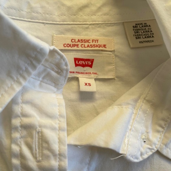 Levi White Button-Up Dress Shirt - Picture 4 of 4
